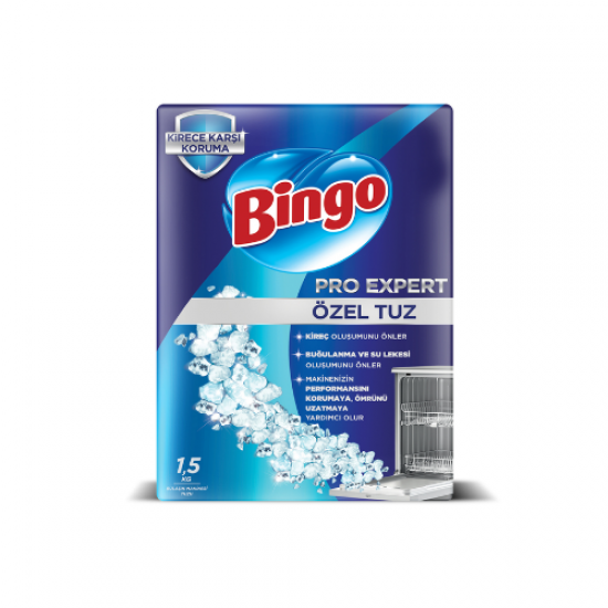 Bingo Pro Expert Bulaşık Makinesi Tuzu 1,5 Kg