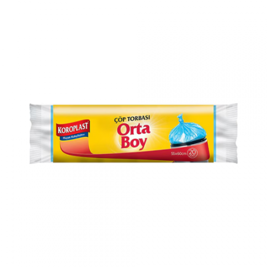 Koroplast Orta Boy Çöp Poşeti 20’li