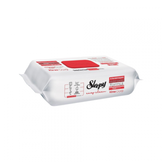 Sleepy Easy Clean Kiraz Çiçeği Yüzey Temizlik Havlusu 100’lü