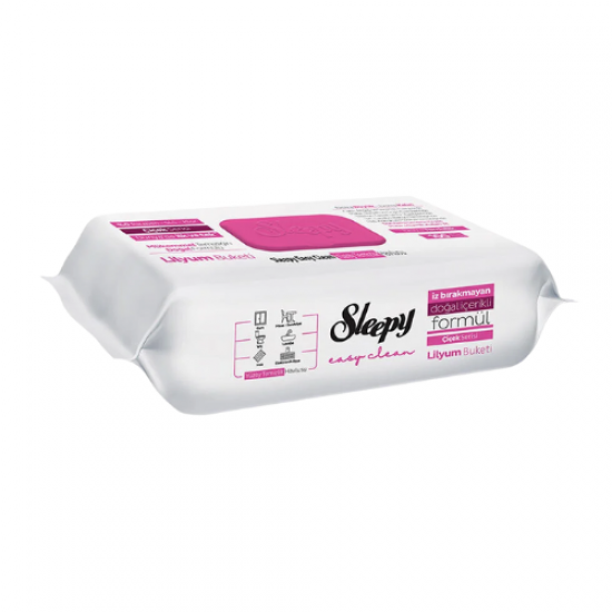Sleepy Easy Clean Lilyum Buketi Yüzey Temizlik Havlusu 100’lü